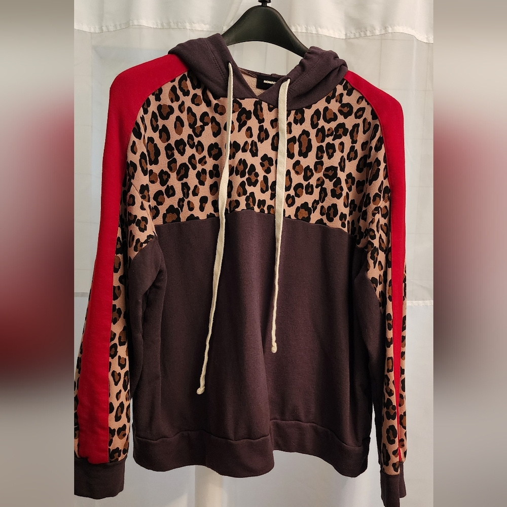 Monrow color block hoodie